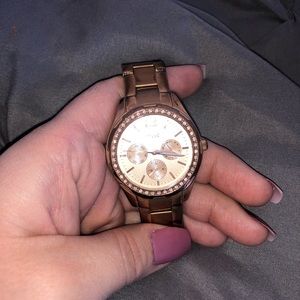 Rose gold Relic watch